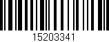 Código de barras (EAN, GTIN, SKU, ISBN): '15203341'