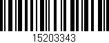 Código de barras (EAN, GTIN, SKU, ISBN): '15203343'