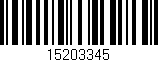 Código de barras (EAN, GTIN, SKU, ISBN): '15203345'