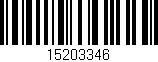 Código de barras (EAN, GTIN, SKU, ISBN): '15203346'