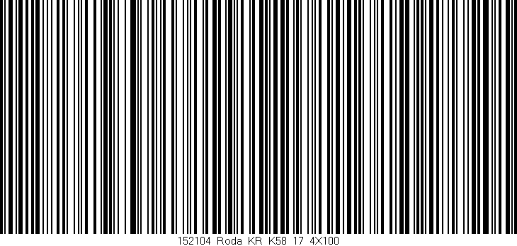 Código de barras (EAN, GTIN, SKU, ISBN): '152104_Roda_KR_K58_17_4X100'