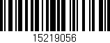 Código de barras (EAN, GTIN, SKU, ISBN): '15219056'