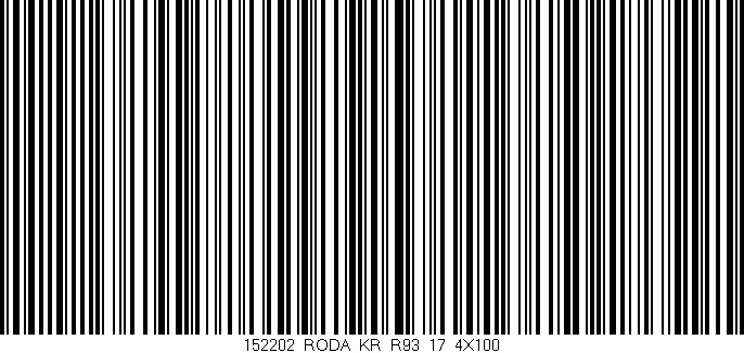 Código de barras (EAN, GTIN, SKU, ISBN): '152202_RODA_KR_R93_17_4X100'
