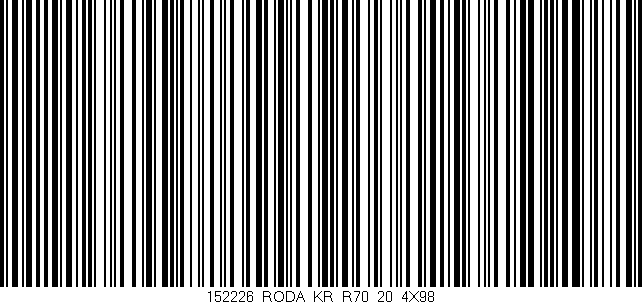 Código de barras (EAN, GTIN, SKU, ISBN): '152226_RODA_KR_R70_20_4X98'