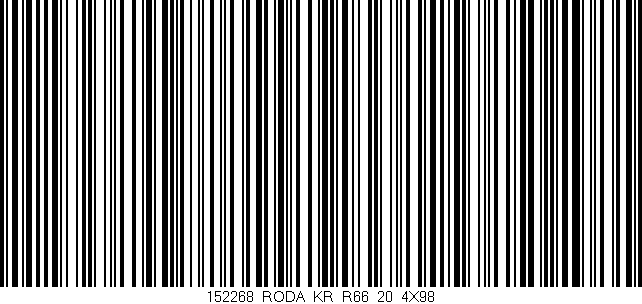 Código de barras (EAN, GTIN, SKU, ISBN): '152268_RODA_KR_R66_20_4X98'