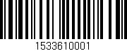 Código de barras (EAN, GTIN, SKU, ISBN): '1533610001'