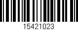 Código de barras (EAN, GTIN, SKU, ISBN): '15421023'