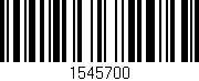 Código de barras (EAN, GTIN, SKU, ISBN): '1545700'