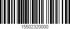 Código de barras (EAN, GTIN, SKU, ISBN): '15502320000'