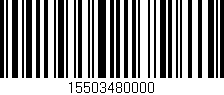 Código de barras (EAN, GTIN, SKU, ISBN): '15503480000'