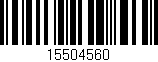 Código de barras (EAN, GTIN, SKU, ISBN): '15504560'