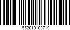 Código de barras (EAN, GTIN, SKU, ISBN): '1552018100719'