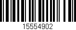 Código de barras (EAN, GTIN, SKU, ISBN): '15554902'