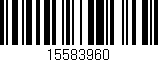 Código de barras (EAN, GTIN, SKU, ISBN): '15583960'