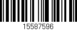 Código de barras (EAN, GTIN, SKU, ISBN): '15587596'