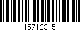 Código de barras (EAN, GTIN, SKU, ISBN): '15712315'