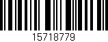 Código de barras (EAN, GTIN, SKU, ISBN): '15718779'
