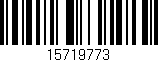 Código de barras (EAN, GTIN, SKU, ISBN): '15719773'