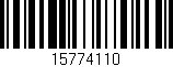 Código de barras (EAN, GTIN, SKU, ISBN): '15774110'