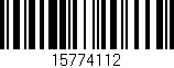 Código de barras (EAN, GTIN, SKU, ISBN): '15774112'