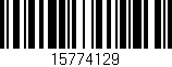 Código de barras (EAN, GTIN, SKU, ISBN): '15774129'