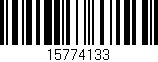 Código de barras (EAN, GTIN, SKU, ISBN): '15774133'