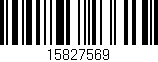 Código de barras (EAN, GTIN, SKU, ISBN): '15827569'