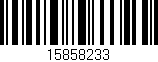 Código de barras (EAN, GTIN, SKU, ISBN): '15858233'