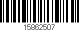 Código de barras (EAN, GTIN, SKU, ISBN): '15862507'