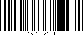 Código de barras (EAN, GTIN, SKU, ISBN): '158CBBCPU'