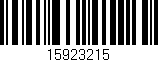 Código de barras (EAN, GTIN, SKU, ISBN): '15923215'