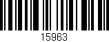 Código de barras (EAN, GTIN, SKU, ISBN): '15963'