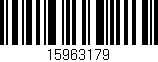 Código de barras (EAN, GTIN, SKU, ISBN): '15963179'