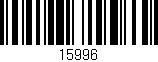 Código de barras (EAN, GTIN, SKU, ISBN): '15996'