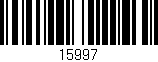 Código de barras (EAN, GTIN, SKU, ISBN): '15997'