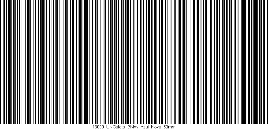 Código de barras (EAN, GTIN, SKU, ISBN): '16000_UNCalota_BMW_Azul_Nova_58mm'