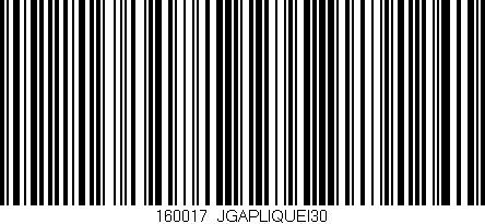 Código de barras (EAN, GTIN, SKU, ISBN): '160017_JGAPLIQUEI30'