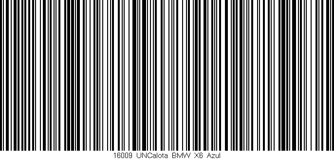 Código de barras (EAN, GTIN, SKU, ISBN): '16009_UNCalota_BMW_X6_Azul'