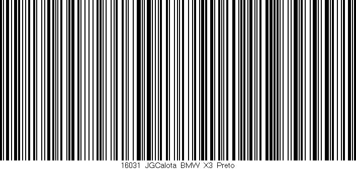 Código de barras (EAN, GTIN, SKU, ISBN): '16031_JGCalota_BMW_X3_Preto'