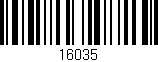 Código de barras (EAN, GTIN, SKU, ISBN): '16035'