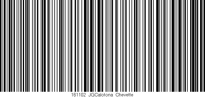 Código de barras (EAN, GTIN, SKU, ISBN): '161102_JGCalotona_Chevette'