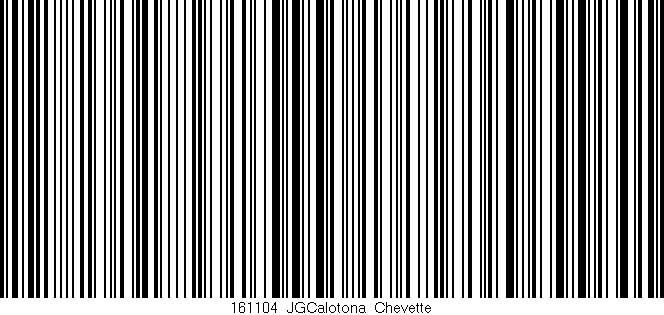 Código de barras (EAN, GTIN, SKU, ISBN): '161104_JGCalotona_Chevette'