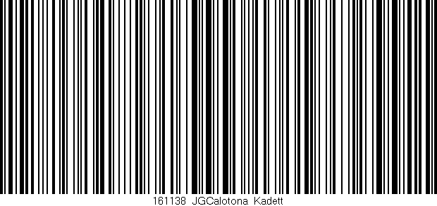 Código de barras (EAN, GTIN, SKU, ISBN): '161138_JGCalotona_Kadett'