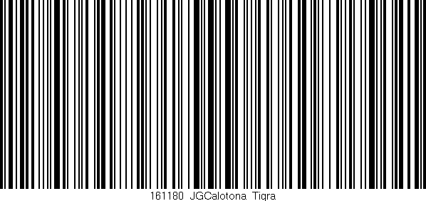 Código de barras (EAN, GTIN, SKU, ISBN): '161180_JGCalotona_Tigra'