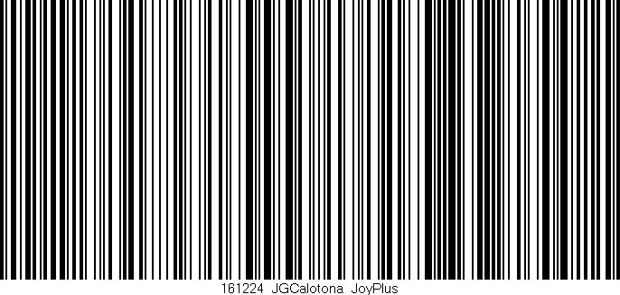 Código de barras (EAN, GTIN, SKU, ISBN): '161224_JGCalotona_JoyPlus'