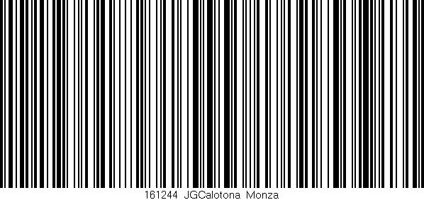 Código de barras (EAN, GTIN, SKU, ISBN): '161244_JGCalotona_Monza'