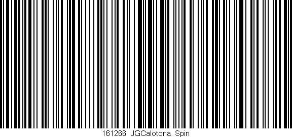 Código de barras (EAN, GTIN, SKU, ISBN): '161266_JGCalotona_Spin'