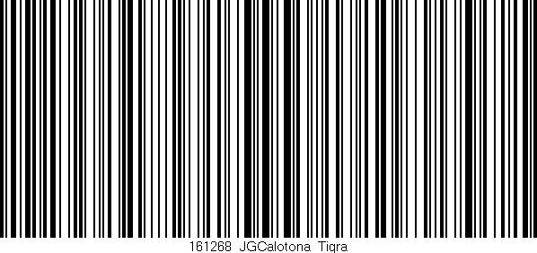 Código de barras (EAN, GTIN, SKU, ISBN): '161268_JGCalotona_Tigra'