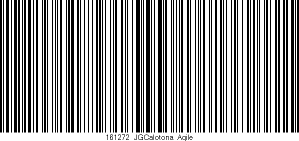 Código de barras (EAN, GTIN, SKU, ISBN): '161272_JGCalotona_Agile'