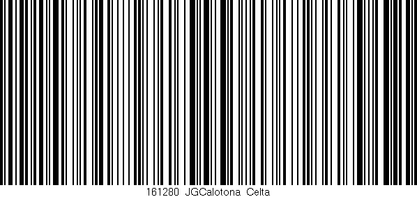Código de barras (EAN, GTIN, SKU, ISBN): '161280_JGCalotona_Celta'